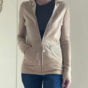 Banana Republic Hooded Cashmere Cardigan – Beige – Size XS
